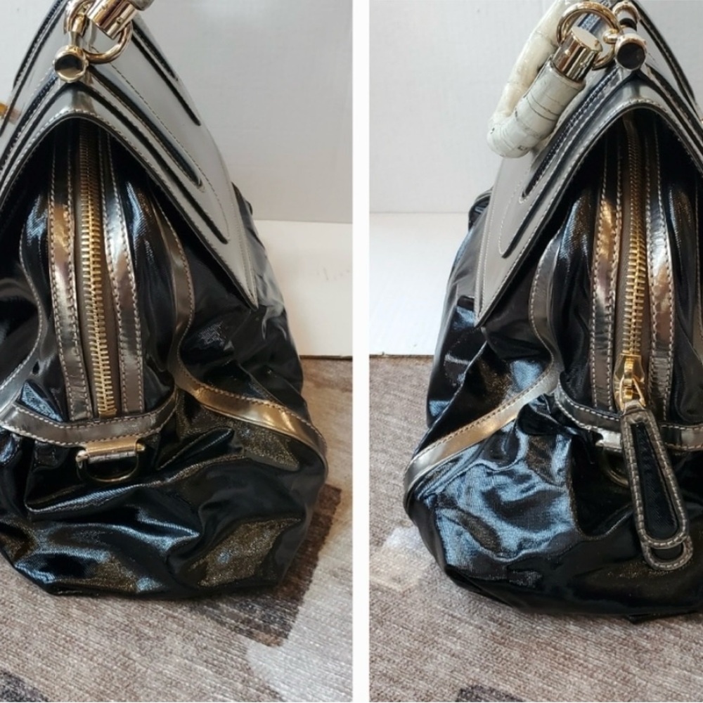 Gucci Black and Gold Satchel with Classic Design - Picture 8 of 16